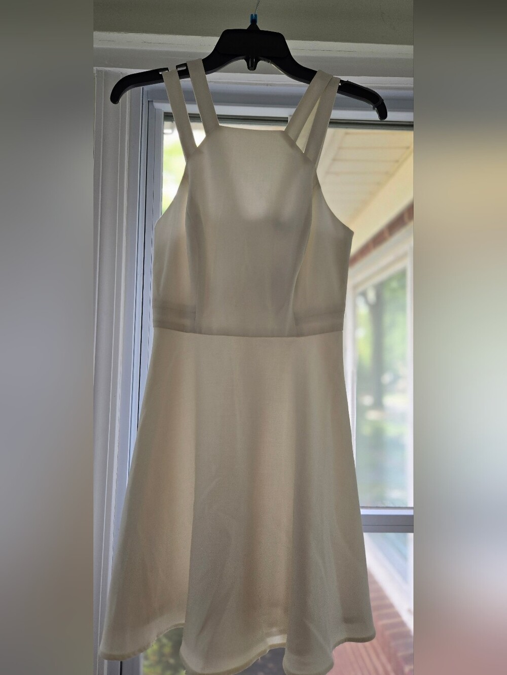 French Connection Classic White Strappy A-Line Dress